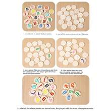 1 Set Children's Wooden Memory Matching Puzzle Game Set (4 Themes: Dinosaur/Number/Transportation/Animal) - Parent-Child Interactive Early Education Toy, Gift For Boys & Girls, Fun Thinking Training Tabletop Game, Children Interactive Game - Multicolor - View 12