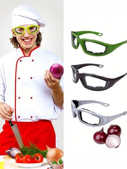 Onion Goggles, Kitchen Cooking & Grilling Splash Guard, Protects Eyes From Hot Oil And Spices, Durable Plastic Material, Ideal For Cooking, Grilling And Food Preparation Safety, Fashionable Accessory, Practical Glasses.
