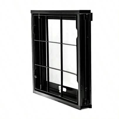 Vitrô Basculante 50x50 Aço Carbono com Grade Ideal Banheiro Sem Vidro Acabamento Premium.
