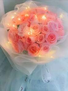 أضواء سلك نحاسي LED بطول 100 سم، أضواء زهور متعددة الوظائف وملونة إبداعية جديدة لتزيين الكيك والستائر والأعياد والديكور الفلورسنت