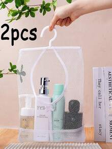 Panier de douche portable - Sac de panier de douche en maille, sac transparent, sac de toilette, panier, sac fourre-tout, sac transparent durable, sac de toilette, sac cosmétique. Panier de douche portable - Sac de panier de douche en maille, panier, sac fourre-tout pour les essentiels de la chambre d'étudiant, la salle de bain, la salle de gym, le camping. Sac de douche à séchage rapide, essentiels de voyage, vacances, été, rentrée scolaire, sac pour l'école, sac de toilette de voyage, sac de toilette étanche