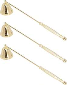 Tgoon Apagador de mecha para velas, apagador de velas chapado en hierro dorado para velas de aromaterapia - 1 - Ver 2