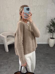 Femmes Décontracté Ample Lâche Laine De Base Pull, Vêtements D'hiver Pour Femmes, Automne/Hiver