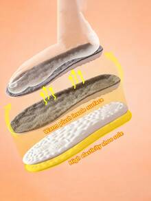 Lót giày mùa đông dày dặn ấm áp bằng lông cừu, lót giày 4D siêu mềm mại, lót giày dày dặn thoải mái, lót giày unisex, lót giày thể thao, lót giày mềm mại cho giày đi tuyết. - Nhiều màu - Xem 4