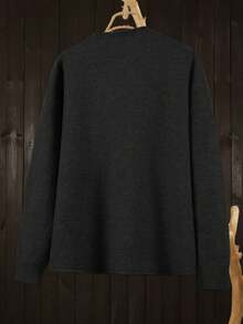 Plus Size Women Cardigan, Classic Knitted Casual Fashion Sweater Top