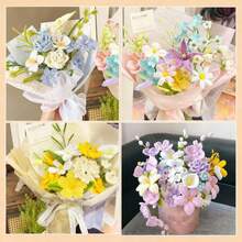 300/600/620 PCS Pipe Cleaners For Flowers, Pastel Chenille Stems With 20 Pcs Flower Stems, Macaroon Chenille Stems For Crafts, Pipe Cleaners Craft Set, Pipe Cleaners Bulk For Tulip, Rose, Lily, Sunflower, Pipe Cleaners, Multi-Colored, Flower Making Kit, Arts And Craft Supplies, Ideas For Art Project Activity, Craft Supplies Bulk For DIY Art And Craft Projects Creative Gift Wrapping Party Decorations(Macaron Series) - 彩色 - 查看 9