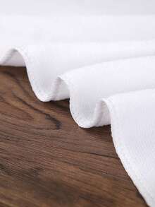 1-50条装白色简约面巾，酒店专用无绒毛巾，柔软吸水面巾，浴室用品 - 彩色 - 查看 5