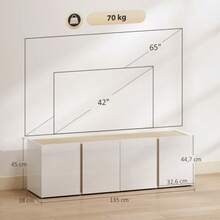 Television Stands & Entertainment Centers - White - View 2