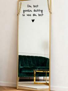 Bộ 1/2 miếng dán gương chống thấm nước truyền cảm hứng "You Are Right" - Miếng dán tường năng lượng tích cực/khẳng định tích cực với họa tiết trái tim | Thích hợp cho phòng tắm, gương trang điểm, cửa ra vào, cửa sổ & trang trí nhà cửa, phụ kiện trang trí nhà cửa truyền cảm hứng - Nhiều màu - Xem 9