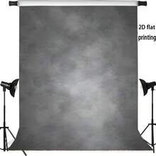 Gray Gradient Vintage Abstract Texture, Suitable For Portrait Photography Studio Props, Portrait Photography Banners, Vinyl Material - Dark Grey - View 3