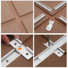 30 Type Woodworking Sliding Groove Guide Rail, Table Saw Cross Connector, Aluminum Alloy Sliding Groove, Universal Push Handle Special Modified Woodworking Workbench Accessories, Electric Circular Saw Inverted Table, Woodworking DIY Accessories