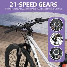 Aluminum Frame MTB For Adults Women Men 26 Inch Mountain Bike 21-Speed Bicycle Double Disc Brake Outdoor Cycling - Grey - View 7