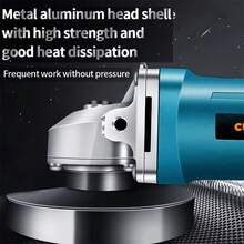 1 Juego, Con Accesorios, Esmeriladora Angular, Afiladora, Máquina Pulidora, Esmeriladora Manual, 110v, Herramienta Eléctrica Industrial, Pulidora De Autos, Juego Completo De Accesorios, Molienda De Metal Y Piedra Con - Tipo de Enchufe A USA (110-127V) - Ver 7