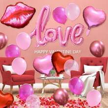 247 piezas/Set, Oro rosa, Burdeos mate, Rosado macaron, Rosado perla claro Globos de látex, Corazón rojo, Corazón rosa, Labio rojo, Globos de foil de letra de amor rosa conectada, Decoración de pétalos, Adecuado para el Día de San Valentín, Año Nuevo, Ceremonia de apertura de Año Nuevo, Navidad, Cumpleaños, Boda, Acción de Gracias, Día de la Madre, Día del Padre, Aniversario, Temporada de graduación, Decoración del hogar, Fiesta de globos, Fondo de fotografía, Decoración de naturaleza muerta de fotografía. - Multicolor - Ver 5