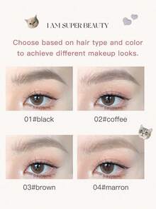 FLORTTE Fortte L Am Super Beauty Eyebrow Pencil & Brow Mascara - 03# Brown - View 6