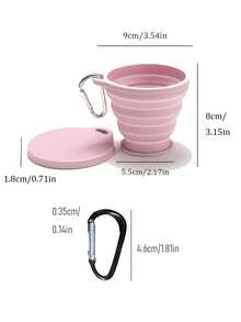 Portable Foldable Silicone Water Cup With Lid, Reusable, Collapsible, Compact Mini Sports Bottle For Hiking, Climbing, Outdoor Adventure, Travel, Camping, Essential Accessory - Multicolor - View 8