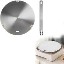 Difusor De Calor Placa Difusora De InduccióN Acero Inoxidable, Adaptador De Placa De InduccióN ConíBle Convertidor ConduccióN De Calor Para Cocina De Gas EléCtrica InduccióN, 8.Pulgadas - 1 - Ver 1