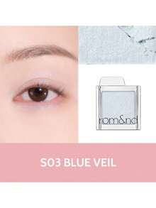 Rom&nd Romand Slide In Single, Smooth And Easy-To-Apply Powder Formula, Creates A Lightweight And Natural Makeup Look, Non-Powdery, Long-Lasting And Transfer-Resistant. Comes With A Fashionable And Portable Slide-Open Case, Making It An Ideal Choice For Travel. Korean Cosmetics | K-Beauty | 1.8g / 0.06 Oz - S03 BLUE VEIL - 查看 6