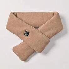 Unisex USB Heated Scarf, 100% Polyester Knit, 3 Heat Settings, Washable, Portable Electric Heated Neck Warmer For Winter, Suitable For All Seasons - Multicolor - View 6