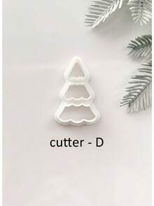 Christmas Tree Set Polymer Clay Cutter, Soft Clay Earring Making Tool DIY Jewelry Supplies, Stamp For Polymer Clay Stud Earrings - White - View 13