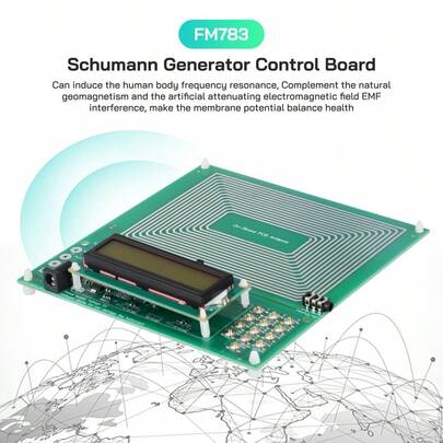 Schumann Wave Generator – 7.83Hz Ultra Low-Frequency Pulse Generator, 0.001Hz-200000Hz Adjustable Sine Wave Resonance Frequency Healing Device