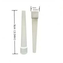 阿拉伯水烟壶吸嘴，一次性水烟壶吸嘴，独立包装，多种颜色可选，适用于大多数水烟壶吸嘴手柄，材质为[此处应填写材质名称]。 - 白色 - 查看 3