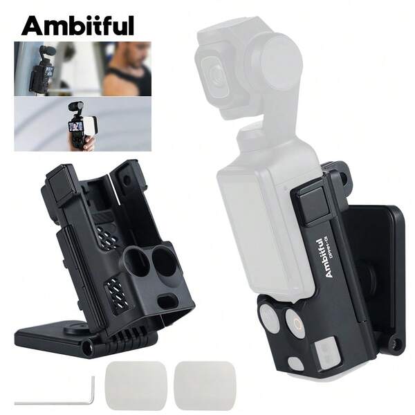  Ambitful DPMM-01 Magnetic Adapter Base For D JI Osmo Pocket 3 Camera Expansion Bracket Desktop Mount Base For Vlgo Video Shooting