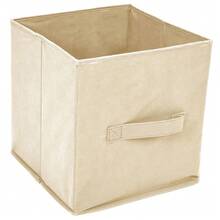 vidaXL 4-Korb Kommode Aus Stahl Und Stoff, Creme, 63*30*71 Cm - White - View 5