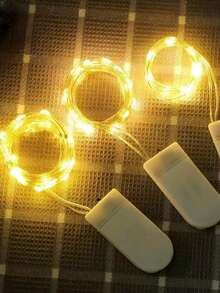 أضواء سلك نحاسي LED بطول 100 سم، أضواء زهور متعددة الوظائف وملونة إبداعية جديدة لتزيين الكيك والستائر والأعياد والديكور الفلورسنت