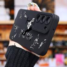 Funda de teléfono de lujo a prueba de golpes  Letra N para Galaxy S24 Ultra S23 Plus S22+ S21 S20 FE S10 A72 A54 5G A53 A52 A52S A15 A14 A13 A12 A22 A21S A51 A33 A32 A23 5G GT2, funda de silicona mate suave para batería, protección anti-caída para coche - Colores mixtos - Ver 5