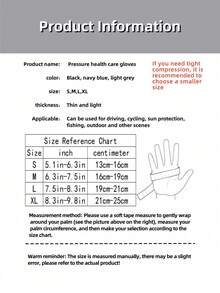 One Pair Of Unisex Lightweight Compression Five-Finger Gloves, Suitable For Cycling, Driving, Exercising, Training, Fitness, And Outdoor Activities.Black Gloves - Multicolor - View 3