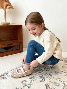 Zapatos planos para niñas, un par de zapatos planos de malla y encaje lindos y de moda, transpirables, suaves y cómodos, la primera opción tanto para uso en casa como al aire libre, zapatos planos ligeros para niñas