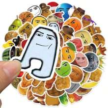 58pcs Face -Winning Smile-Chicken Nugget Meme Stickers - 彩色 - 查看 6
