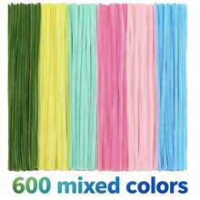 300/600/620 PCS Pipe Cleaners For Flowers, Pastel Chenille Stems With 20 Pcs Flower Stems, Macaroon Chenille Stems For Crafts, Pipe Cleaners Craft Set, Pipe Cleaners Bulk For Tulip, Rose, Lily, Sunflower, Pipe Cleaners, Multi-Colored, Flower Making Kit, Arts And Craft Supplies, Ideas For Art Project Activity, Craft Supplies Bulk For DIY Art And Craft Projects Creative Gift Wrapping Party Decorations(Macaron Series) - 彩色 - 查看 14