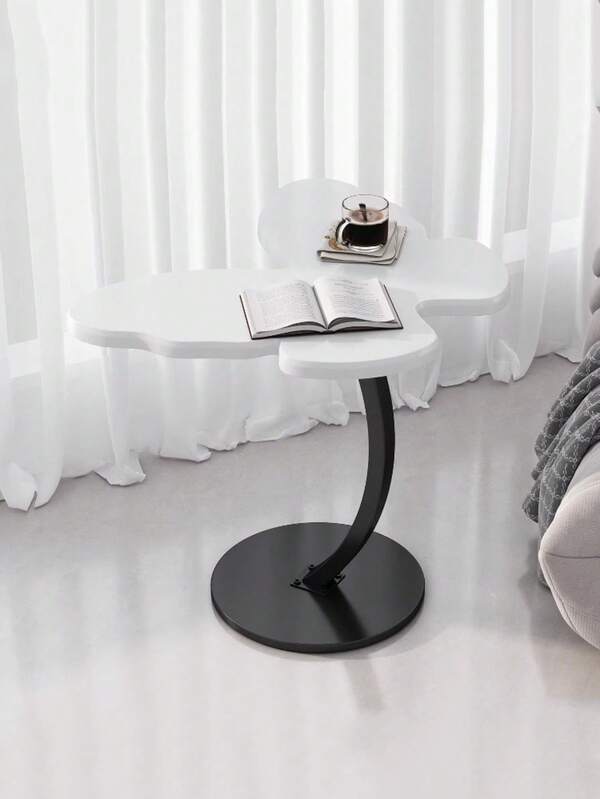 طاولة قهوة خارجية خشبية، تصميم فني بإطار من الصلب الكربوني، قوية وثابتة، مناسبة للمنزل والغرفة المعيشية والشرفة والنوم والاستخدام الخارجي، هدية خاصة للأصدقاء