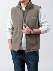 Men Vests - Khaki - View 10