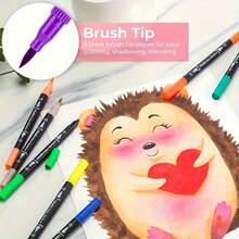 24/36/48/60/72/80/100/120/168 Colors Dual Tip Marker Pens, [Professional Art Use] Markers, Highlighters, Drawing Pens, Suitable For Manga And Sketching - Art Supplies, Office Supplies, Perfect Christmas And Birthday Gift - Sets - View 4