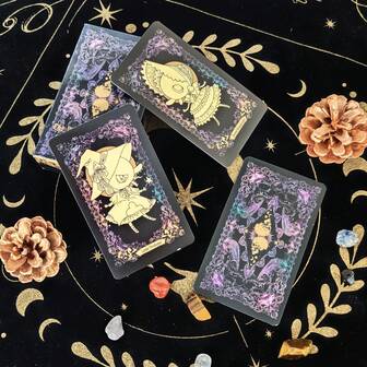 1 Box Wandering Soul Tarot Cards, Card Size 10.3x6cm, 78 Cards, Suitable As Halloween Gift