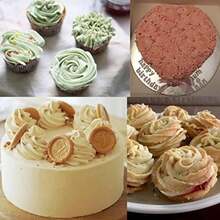 Juego de boquillas de pétalos de rosa, boquillas de glaseado de flores, para glaseado de pasteles, herramientas de decoración de pasteles, 7 unidades(A) - Tipo 1 - Ver 4