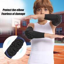 2PCS Knee And Elbow Pads For Youth Kids, Protective Gear Kneepad Knee Compression Padded Leg Sleeves For Volleyball Football Baseball Basketball Cycling