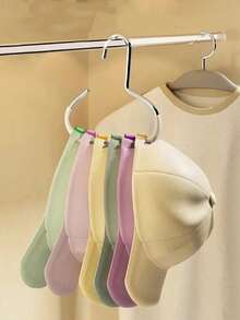 Two Random Color Hat Storage Racks, Dormitory Wardrobe Hanging Hat Racks, Multi-Functional Hat Display Racks. - Black - View 5