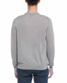Bruno Magli Merino Wool Crewneck Sweater - 灰色的 - 查看 3