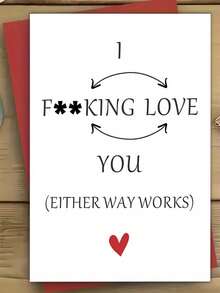 1 Set Hilarious Valentine Card For Friends With Humorous Design Perfect Gift For Men Women Sisters Husbands Perfect For Valentine Card Gift Card Greeting Card Thank You Card Birthday Card Christmas Card New Year Celebration With Envelope - Nhiều màu - Xem 7