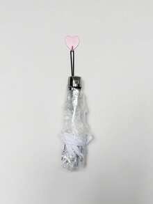 Floral Pattern Transparent Umbrella, Suitable For School, Office, Home, Travel, Back To School Supplies, Umbrella, Suitable For Men And Women, Durable Construction - Multicolor - View 7