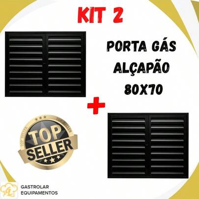 Kit 2 Porta Alçapão Portinhola em Aço Ventilada Laje e Telhado Porta Gás Várias Medidas Envio Imediato 80x70