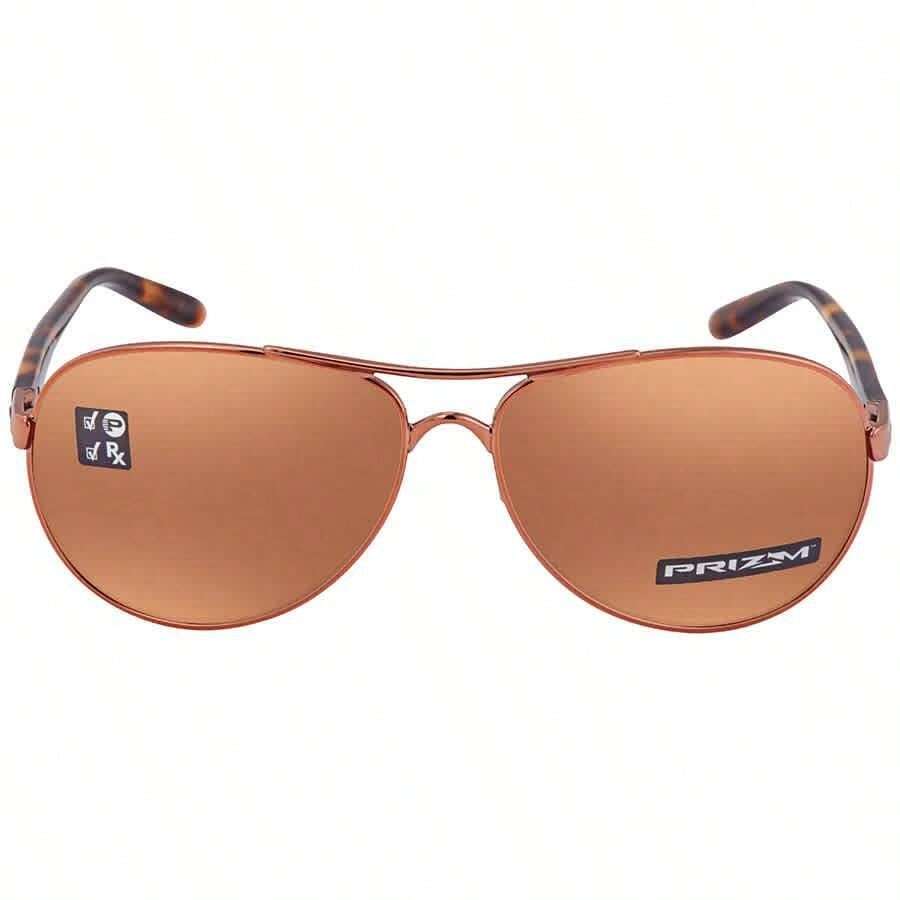 Oakley Feedback Prizm Tungsten Polarized Pilot Ladies Sunglasses OO4079 407931 59 | | Women Sunglasses - Multi - View 1