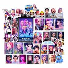 40pcs/Set K-Pop Cartoon Witch Hunter Group Stickers, Waterproof Stickers Suitable For Notebooks, Stationery, Phones, Cups, Etc. NWJNS SK Transparent Waterproof PVC Stickers - Multicolor - View 6