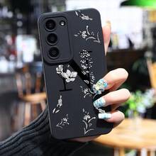 Funda de teléfono de lujo a prueba de golpes  Letra N para Galaxy S24 Ultra S23 Plus S22+ S21 S20 FE S10 A72 A54 5G A53 A52 A52S A15 A14 A13 A12 A22 A21S A51 A33 A32 A23 5G GT2, funda de silicona mate suave para batería, protección anti-caída para coche - Colores mixtos - Ver 8