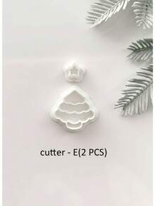 Christmas Tree Set Polymer Clay Cutter, Soft Clay Earring Making Tool DIY Jewelry Supplies, Stamp For Polymer Clay Stud Earrings - White - View 12