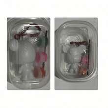 OBOVAY DIY Fluid Bear Handmade White Mold Doll Figurine, Home Room Decor, Doll Model Gift - Multicolor - View 7